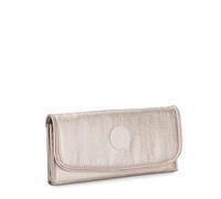 Kipling Money Land Billetera Grande, Metallic Glow (Plata)