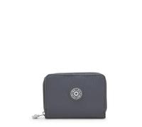 Kipling Money Love Cartera, Cartera Compacta Ligera con Cierre de Botón, Ranuras Múltiples para Tarjetas & Compartimentos, Organizador Diario - Moonlit Grey