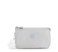 Kipling Neceser Creativity L para Mujer, Nuevo Metal Brillante, 1.5''L x 4.25''H x 7.25''D, Kipling Neceser Creativity L para Mujer