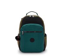 Kipling Seoul Mochila Grande, Black Khaki Bl (Negro)