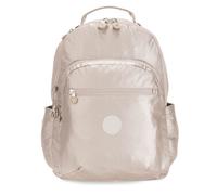 Kipling Seoul Mochila Grande, Metallic Glow (Plata)