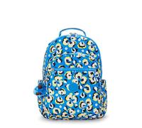 Kipling Seoul, Mochila con Protección Para Portátil 15", Impermeable, 44 cm, 27 L, 0.65 kg, Leopard Floral
