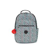 Kipling Seoul Mochila Grande, Abstract Print (Blanco)