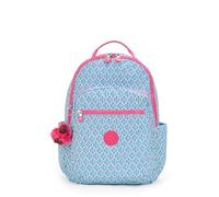 Kipling Seoul Mochila Grande, Dreamy Geo C (Azul)