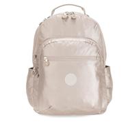Kipling Seoul Mochila Grande, Metallic Glow (Plata)