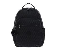 Kipling Seoul Mochila Grande, Signature Emb (Negro)