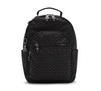 Kipling Seoul S Mochila Pequeña, Signature Emb (Negro)