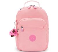 Kipling Seoul Small Bts - Mochila para tablet para mujer, duradera, correas acolchadas para los hombros con funda para tablet, Coral (Coral Sea), 10''L x 13.75''H x 6.25''D, Kipling Seoul S Bts