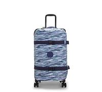 Kipling Spontaneous M, Equipaje con Ruedas Medianas, Azul (Brush Stripes)