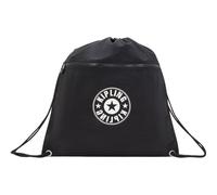 Kipling SUPERTABOO Mediana Mochila - with Drawstring, Black Lite - Black