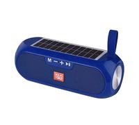 Kiplyki Altavoz portátil con carga solar, columna, resistente al agua, inalámbrico, estéreo, altavoz, power bank, boombox, AUX, radio FM, graves
