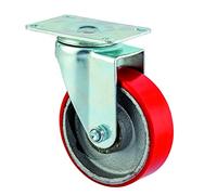 kippen 1619B1 - Rueda de hierro fundido 100 mm con placa giratoria