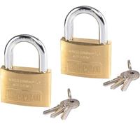 Kippen 2002CY - Kit de 2 piezas de candado de arco con cuerpo de latón de 30 mm
