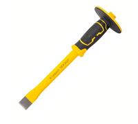 Kippen 3009BA - Cincel para albañil de punta plana con mango de protección de material bicomponente. Dimensiones: 300 x 18 mm.