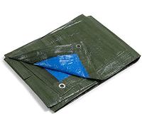 kippen 6068B1 - Lona con Ojales Bicolor con gramaje de 90 g/m². Talla 3x4 (12 m²) Verde/Azul