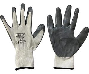 kippen 7014K3 - Pack de 12 pares de guantes de trabajo de nitrilo, talla 10