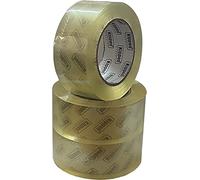 kippen 9004TX - Paquete de 3 rollos de cinta adhesiva transparente para embalaje. Tamaño: 132 m x 50 mm.