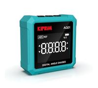 Kiprim Inclinómetro Digital 4x4 AG01 - Nivel Digital Magnética de 3 Lados, Retroiluminación LCD, Medición Absoluta/Relativa, Ideal para Trabajos de Madera, Construcción & Bricolaje