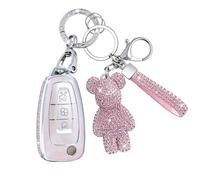 Kirain Quicksand - Funda de protección para llave de coche de TPU rosa compatible con Ford Focus, Fiesta, Kuga, Tourneo, Transit, Connect, Custom, Courier, Puma, Galaxy, C-Max, S-Max