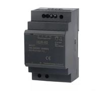 KiraKira 100W HDR-60 DIN Rail Fuente de alimentación de conmutación 12V/24V Automatización de fábrica (HDR-60-24V-2.5A)