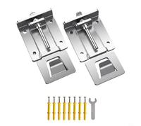 KiraKira 2 piezas de acero inoxidable para soporte de campana extractora, gancho ajustable para colgar en la pared, ventilación de cocina, marco de soporte de instalación segura y fácil (versión