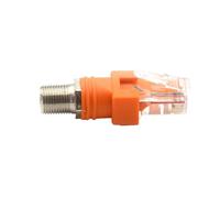 KiraKira Adaptador coaxial RF hembra a macho, para prueba de señal de acoplador F a Ethernet, diseño resistente a la abrasión