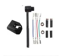 KiraKira Aguja para tocadiscos Audio-Technica AT-LP120X, AT-VMN95C E EN ML SH SP, incluye cepillo y cable (negro)