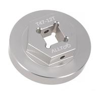 KiraKira Aleación de aluminio T47 Soporte inferior 12T Socket para Trek Praxis Works BB-M30 para llave de reparación de bicicletas Plata