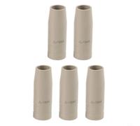 KiraKira Boquillas sin revestimiento 5PCS 15AK MIG MAG soldadura para antorcha, gas sin aire europeo para consejos de protección, consumibles anti-escoria