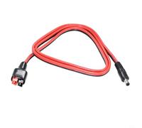 KiraKira Cable adaptador CC de 5,5 x 2,1 mm a 14 AWG 30 A para panel solar RV Polo de alimentación 15 A 45 A conectores para rojo y negro 1 m de longitud (cabeza macho)