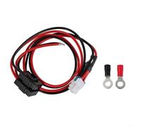 KiraKira Cable de alimentación de radio móvil de 30A 1M 12AWG con fusible para ICOM IC-7100 para Yaesu FT-2000 para TS-480