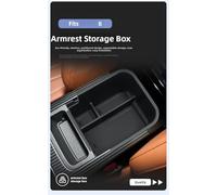 KiraKira Caja de reposabrazos personalizada para Tiggo 8, organizador de almacenamiento de plástico ABS negro, inserto divisor de consola central impermeable