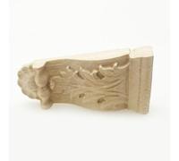 KiraKira Calcomanía clásica de madera tallada para decoración de pared de muebles de hogar, muebles, puerta, estilo vintage, 10 x 4,5 cm