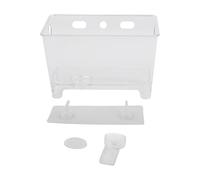 KiraKira Colador triangular para fregadero de cocina, cubo seguro de residuos de alimentos sin ventosas, colector de basura reutilizable para lavar frutas y verduras, soporte ABS