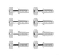 KiraKira Doblable con resorte para rueda guía superior de puerta de 3/8 pulgadas, 8 rodillos de metal de nailon plegables para puertas de armario, kit de reparación de hardware de doble pliegue