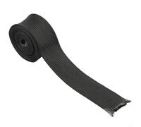 KiraKira Funda de calor de fibra de vidrio ignífuga negra de 2000 mm de alta temperatura para protección de hasta 500 C líneas de calentador diámetro interior 25/30/35 mm (2000 mm/25 mm)