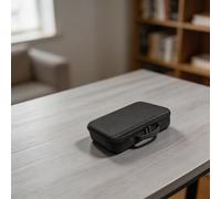 KiraKira Funda rígida de EVA para Ecovacs Winbot W1S W2S Mini Robot Cleaner, caja de almacenamiento protectora con asa, organizador resistente al polvo y a los arañazos, color negro
