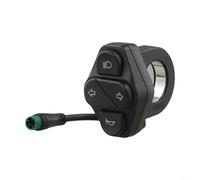 KiraKira Interruptor de señal de giro de 5 pines de repuesto, botón resistente a la intemperie con acelerador suave, fácil de instalar