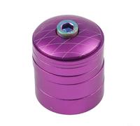 KiraKira Juego de espaciadores de auriculares de bicicleta de aleación de aluminio con tapa superior de vástago y perno de tuerca de estrella para bicicletas de carretera o montaña de 1-1/8 pulgadas