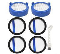 KiraKira Kit de filtros de repuesto para aspiradora inalámbrica AEG 8000, filtros lavables de 5 etapas con cepillo de limpieza, salida de aire y elementos de entrada