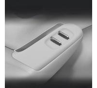 KiraKira LEAPMOTOR B10 - Panel de elevación de vidrio de silicona, consola central impermeable fácil de limpiar, color gris sombra de plantas