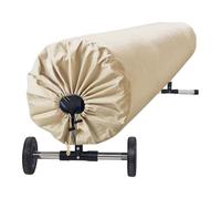 KiraKira Manta solar resistente para piscinas al aire libre, cubierta de calor de ahorro de energía hecha de tela Oxford, hoja de conservación de agua fácil de enrollar, 550 x 96 cm