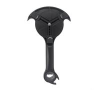 KiraKira Manual 5 en 1 para abrelatas, agarre ajustable para tapa de tarro de botellas de 2,5 a 9 cm, ergonómico multifunción para cocina, hogar y restaurante, color negro