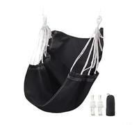 KiraKira Mecedora portátil colgante con bolsa de almacenamiento, para columpio de lona resistente de 500 libras para asiento, jardín, patio, dormitorio, dormitorio universitario, color negro