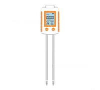 KiraKira Medidor de fertilidad de temperatura de humedad 6 en 1 para suelo NPK con sondas dobles y pantalla LCD retroiluminada para el cuidado de plantas de jardín