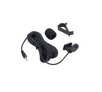 KiraKira Micrófono externo de alta sensibilidad para coche, GPS, DVD, audio, conector de 2,5 mm, cable de 5 m, manos de reducción de ruido