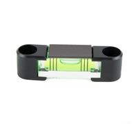 KiraKira Nivel de burbuja horizontal de plástico verde 68x16.3x18mm Albañilería y carpintería de nivel de cilindro (3 cables con imán)