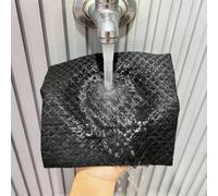 KiraKira Paños suecos reutilizables para platos, paquete de 16 unidades, paños de limpieza de esponja de celulosa absorbentes, toallas de cocina biodegradables, fregaderos y vidrio, color negro