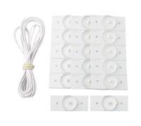 KiraKira Para repuesto para cuentas de lámpara LED SMD con lente de TV de 32 a 65 pulgadas, 3 V o 6 V (20 piezas de 3 V + 2 m)