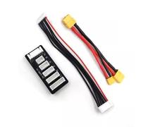 KiraKira Placa de carga paralela compacta 2S-6S RC para baterías Lipo, funciona con B6 B6AC, características para conectores XT60 y XT30, paquete de 3